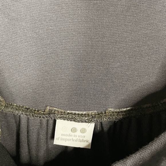 Three Dots Small Gray Ruched Square Neck Jersey Dress Casual Micromodal Stretch - Picture 7 of 9